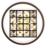 Накладной светильник Ambrella Ice FA105 цвет арматуры коричневый цвет плафонов прозрачный от ImperiumLoft