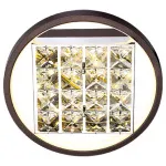 Накладной светильник Ambrella Ice FA105 цвет арматуры коричневый цвет плафонов прозрачный от ImperiumLoft