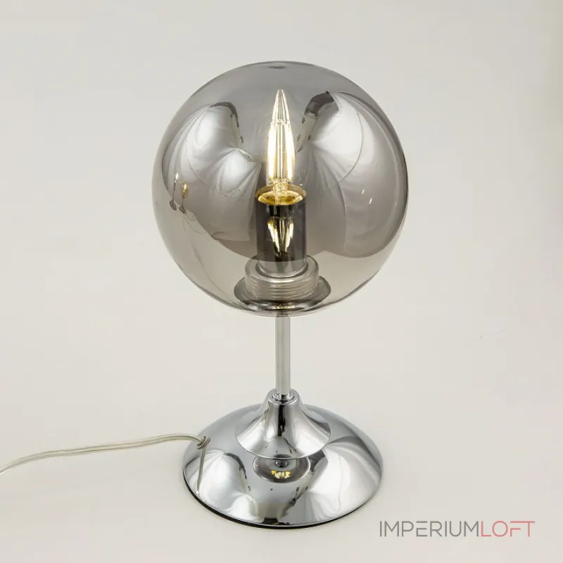 Настольная лампа декоративная Citilux Томми CL102810 Цвет арматуры хром Цвет плафонов серый от ImperiumLoft