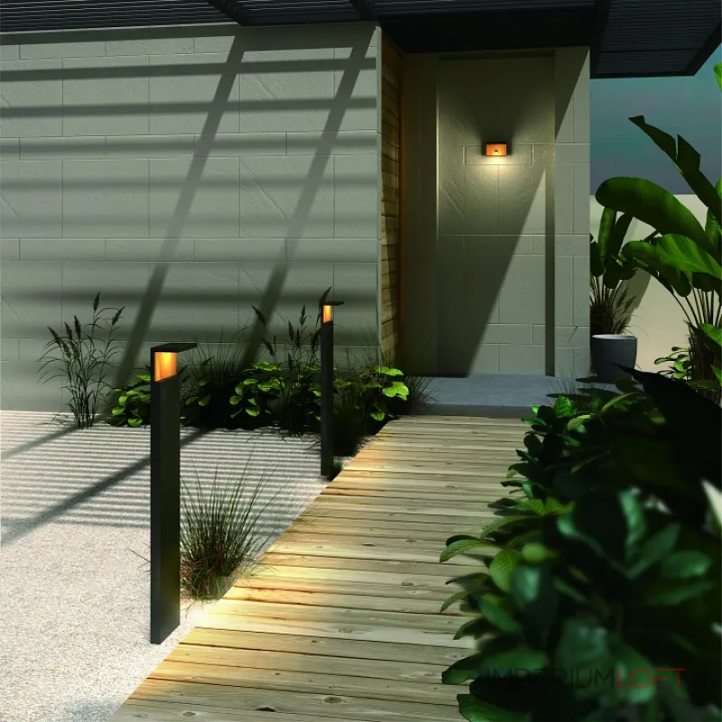 Наземный высокий светильник Mantra Ruka 6773 Цвет арматуры серый Цвет плафонов белый от ImperiumLoft