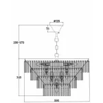 Подвесная люстра Maytoni MOD093PL-13BS