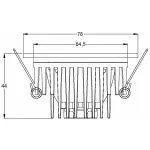 Встраиваемый светильник Deko-Light COB 68 IP65 565111 Цвет арматуры серебро Цвет плафонов прозрачный от ImperiumLoft