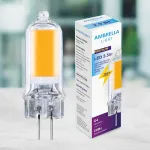 Лампа светодиодная Ambrella Filament G4 2.5Вт 4200K 204502 Цвет арматуры черный Цвет плафонов золото от ImperiumLoft