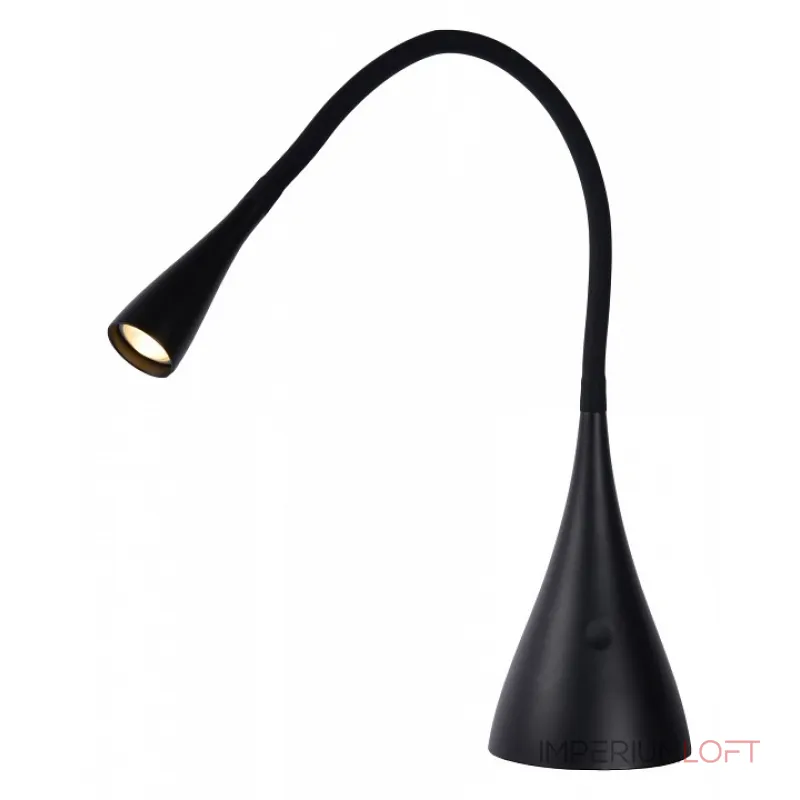 Настольная лампа офисная Lucide Zozy 18656/03/30 Цвет плафонов черный Цвет арматуры черный от ImperiumLoft
