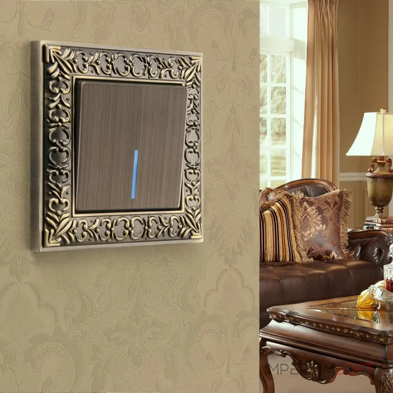 Клавиши для выключателя c подсветкой Werkel бронзовый W1119112 (бронзовый) от ImperiumLoft