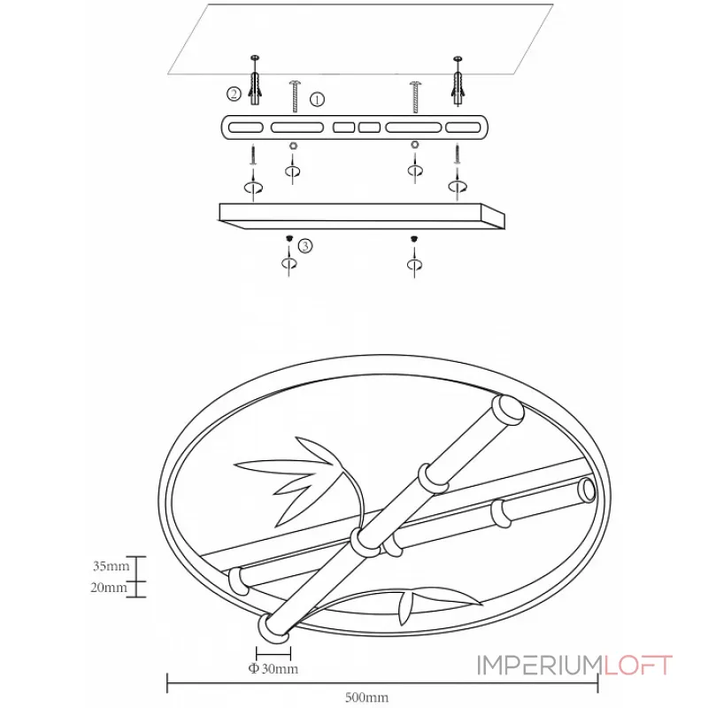 Потолочная люстра Velante Velante 440-307-03 Потолочная люстра Velante Velante 440-307-03