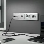 Накладка для розетки Werkel W117 W1179509 Цвет арматуры серебро от ImperiumLoft