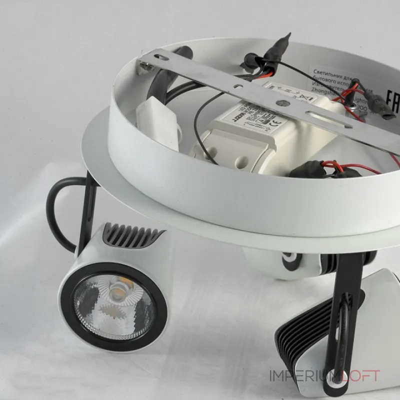 Спот Lussole Merano LSN-4101-03 Цвет арматуры черно-белый от ImperiumLoft