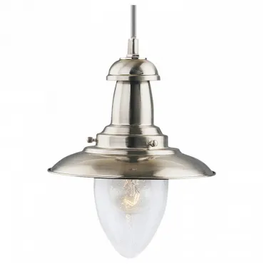 Подвесной светильник Arte Lamp Fisherman A5530SP-1SS Цвет арматуры серебро Цвет плафонов прозрачный Подвесной светильник Arte Lamp Fisherman A5530SP-1SS Цвет арматуры серебро Цвет плафонов прозрачный