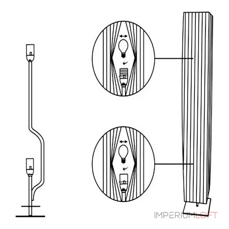 Торшер Globo Bailey 24662 Цвет арматуры хром Цвет плафонов белый от ImperiumLoft