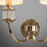 Бра Aployt Zhaklin APL.744.01.02 Цвет арматуры золото Цвет плафонов белый от ImperiumLoft