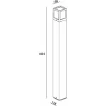 Наземный высокий светильник Deko-Light Facado A 733018 Цвет арматуры черный Цвет плафонов белый от ImperiumLoft