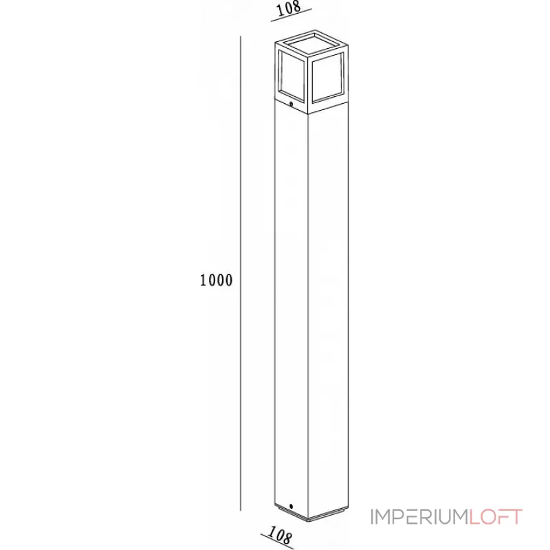 Наземный высокий светильник Deko-Light Facado A 733018 Цвет арматуры черный Цвет плафонов белый от ImperiumLoft