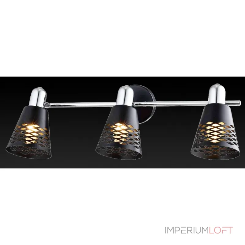 Спот TopLight Susan TL3760Y-03BC Цвет арматуры хром Цвет плафонов черный от ImperiumLoft