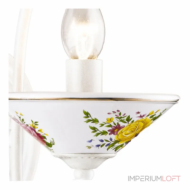 Бра Arte Lamp Fiorato A2061AP-1WG Цвет арматуры золото Цвет плафонов прозрачный от ImperiumLoft