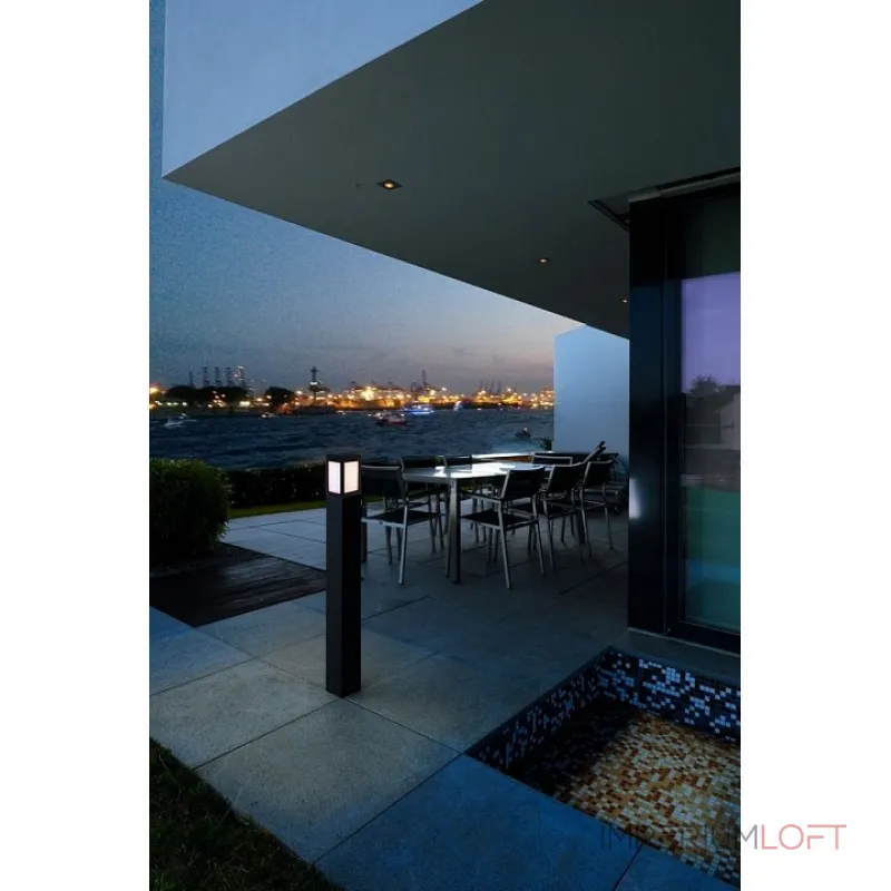 Наземный высокий светильник Deko-Light Facado A 733018 Цвет арматуры черный Цвет плафонов белый от ImperiumLoft