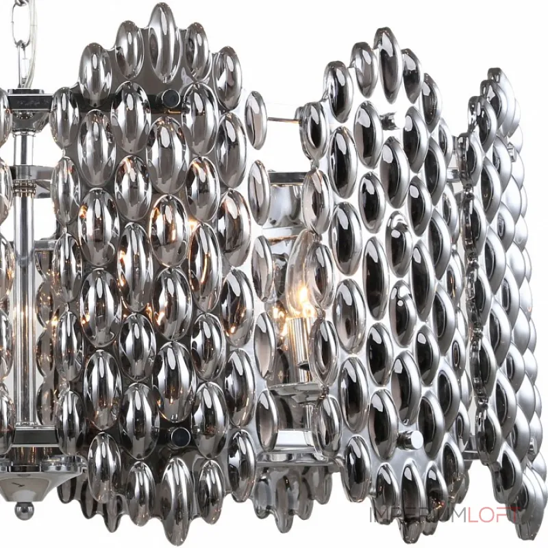 Подвесной светильник Stilfort Glazgo 1007/09/08P Цвет арматуры хром Цвет плафонов серый от ImperiumLoft