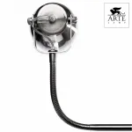 Настольная лампа офисная Arte Lamp Luned A2214LT-1SS Цвет арматуры серебро Цвет плафонов серебро от ImperiumLoft