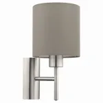 Бра Eglo ПРОМО Pasteri 94925 Цвет плафонов серый Цвет арматуры никель от ImperiumLoft