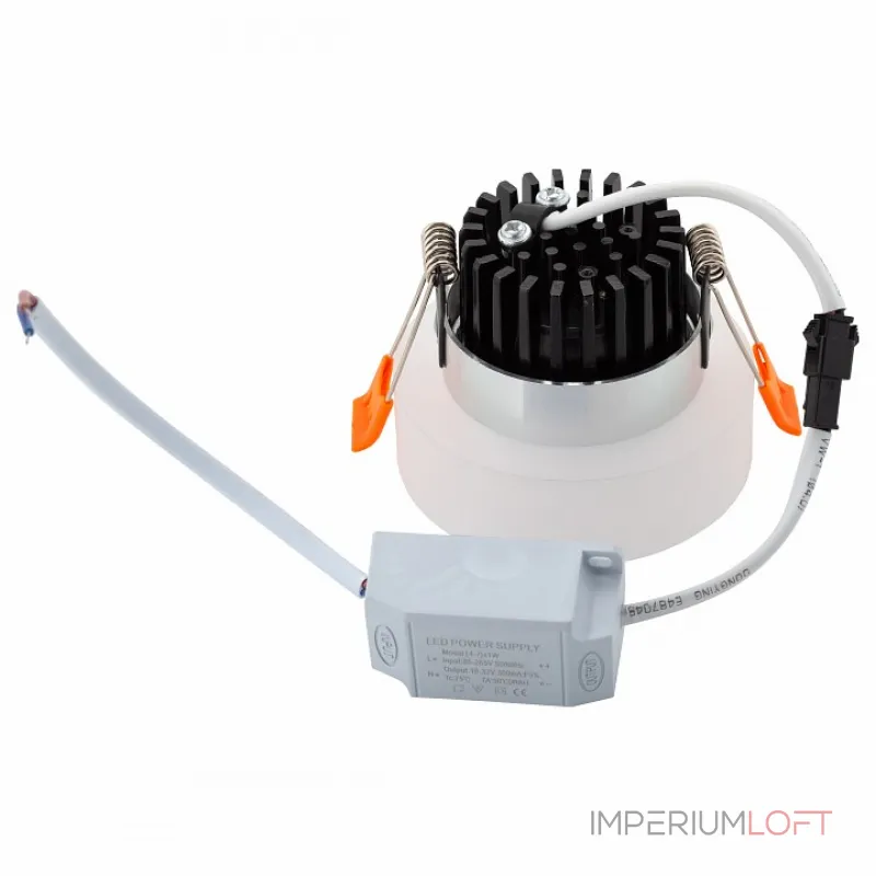 Встраиваемый светильник Denkirs DK4010 DK4008-FR Цвет арматуры белый от ImperiumLoft