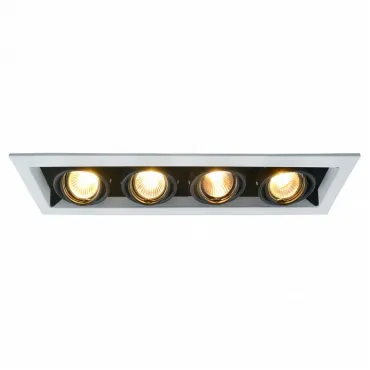 Встраиваемый светильник Arte Lamp Cardani A5941PL-4WH Цвет арматуры белый Цвет плафонов белый Встраиваемый светильник Arte Lamp Cardani A5941PL-4WH Цвет арматуры белый Цвет плафонов белый