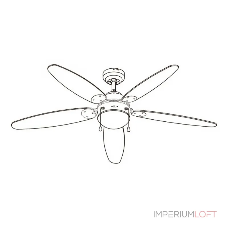 Потолочная люстра с вентилятором Azura 0308 Globo