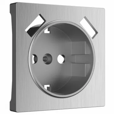 Накладка для розетки Werkel W117 W1179509 Цвет арматуры серебро Накладка для розетки Werkel W117 W1179509 Цвет арматуры серебро