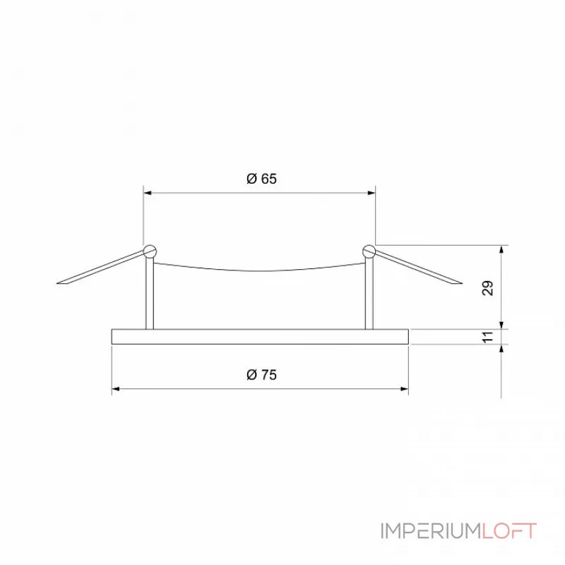 Встраиваемый светильник Elektrostandard 112 MR16 a053341 Цвет арматуры золото от ImperiumLoft