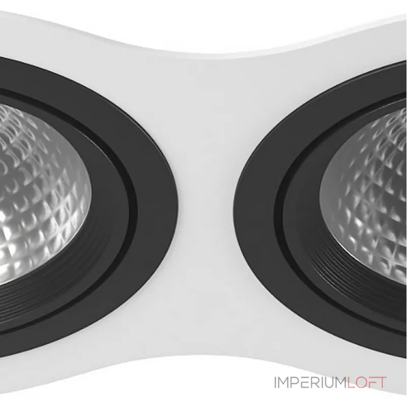 Встраиваемый светильник Lightstar Intero 111 i936070707 Цвет арматуры черно-белый от ImperiumLoft