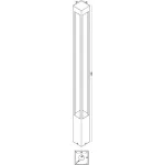 Наземный высокий светильник Maytoni Elbe O424FL-L20GF от ImperiumLoft