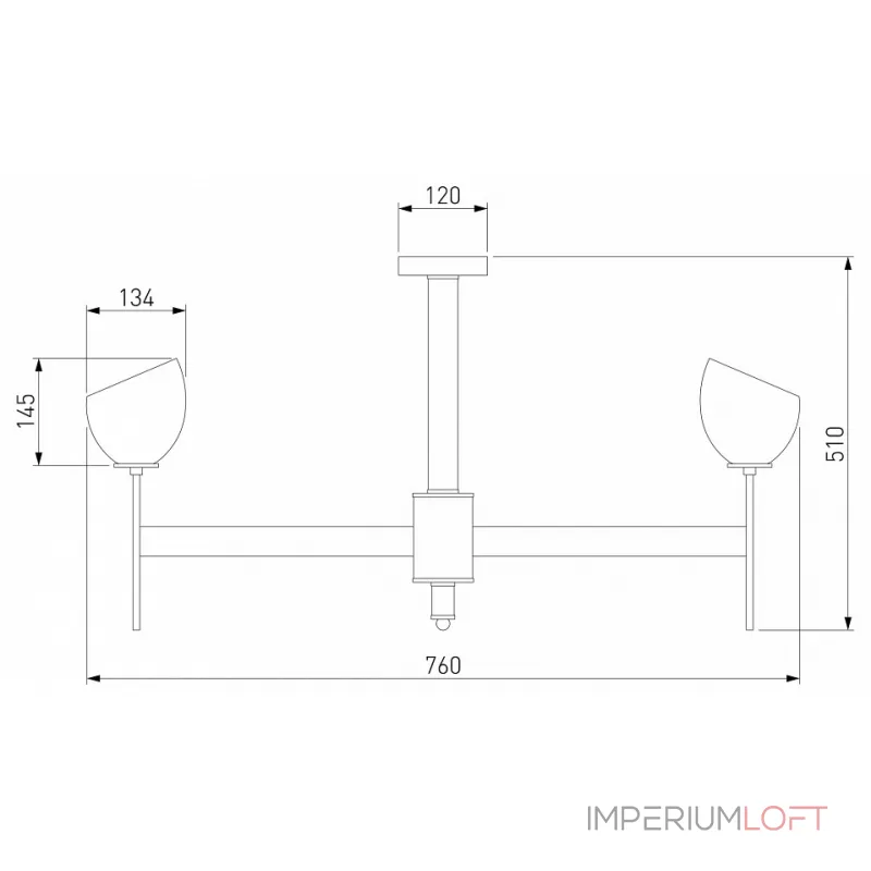 Люстра на штанге 60130/8 Smart Люстра на штанге 60130/8 Smart