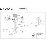 Люстра на штанге Maytoni MOD070PL-L48W3K