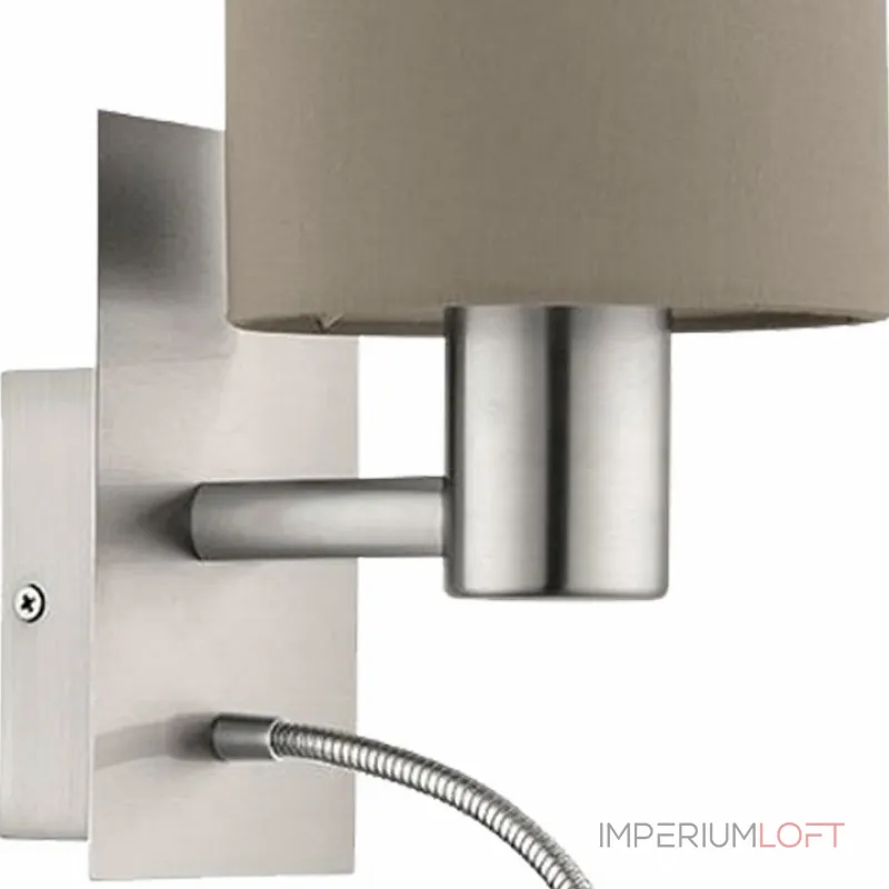 Бра с подсветкой Eglo Pasteri 96478 Цвет арматуры никель Цвет плафонов коричневый от ImperiumLoft Бра с подсветкой Eglo Pasteri 96478 Цвет арматуры никель Цвет плафонов коричневый от ImperiumLoft