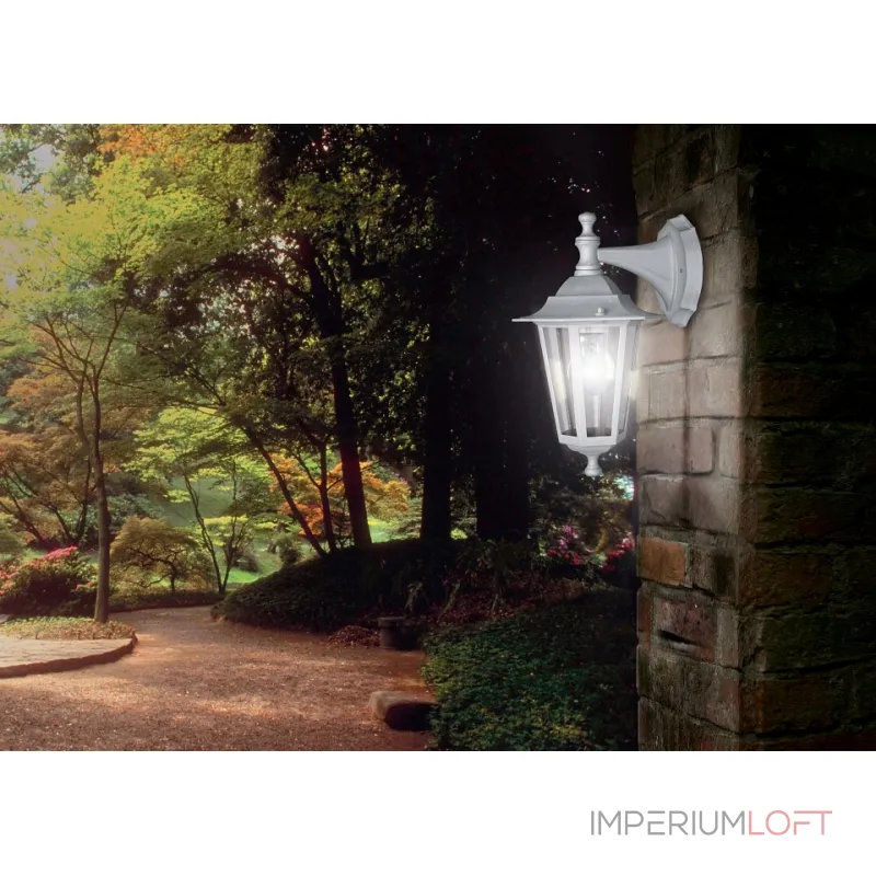 Светильник на штанге Eglo ПРОМО Laterna 5 22462 Цвет арматуры белый Цвет плафонов прозрачный от ImperiumLoft