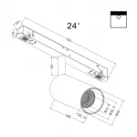 Светильник на штанге Maytoni Focus LED TR032-4-5W3K-S-DS-B от ImperiumLoft