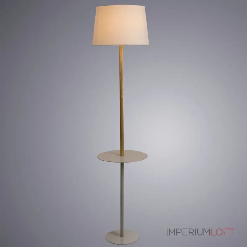 Торшер с полкой Arte Lamp Connor A2102PN-1WH Цвет плафонов белый Цвет арматуры белый от ImperiumLoft Торшер с полкой Arte Lamp Connor A2102PN-1WH Цвет плафонов белый Цвет арматуры белый от ImperiumLoft