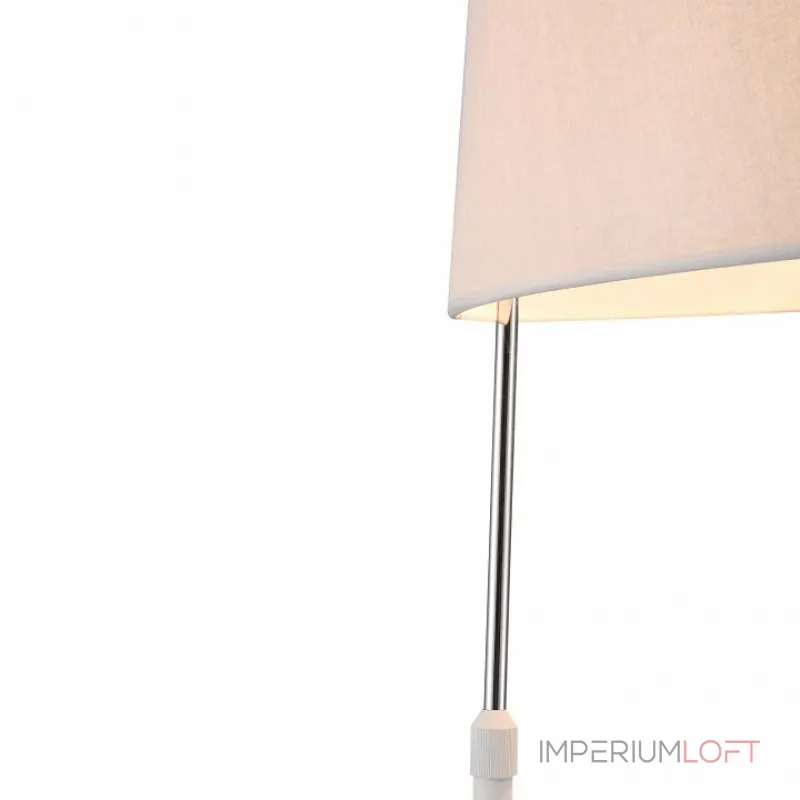 Торшер Maytoni Bergamo MOD613FL-01W Цвет арматуры хром Цвет плафонов белый от ImperiumLoft