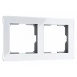 Рамка на 2 поста Werkel Acrylic белый W0022701 от ImperiumLoft