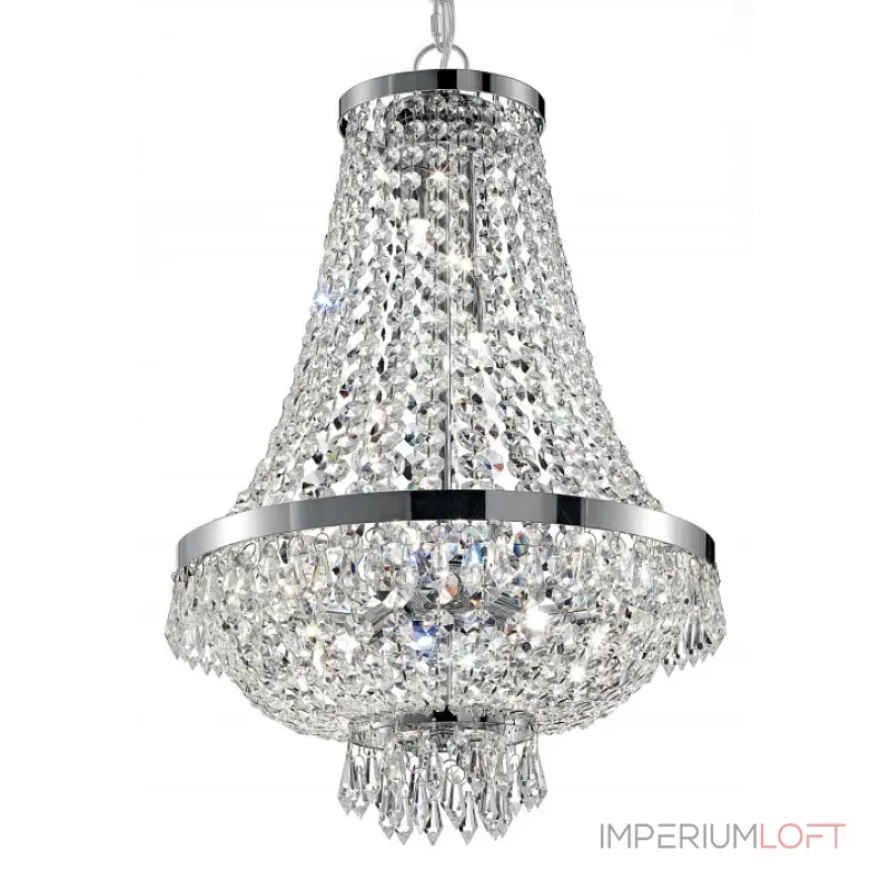 Подвесная люстра Ideal Lux Caesar CAESAR SP9 CROMO Подвесная люстра Ideal Lux Caesar CAESAR SP9 CROMO
