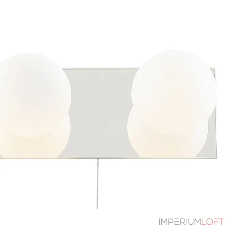 Накладной светильник Arte Lamp Aqua A4444AP-4CC Цвет арматуры хром Цвет плафонов белый от ImperiumLoft Накладной светильник Arte Lamp Aqua A4444AP-4CC Цвет арматуры хром Цвет плафонов белый от ImperiumLoft