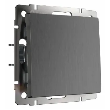 Выключатель проходной одноклавишный без рамки Werkel графит рифленый W1112004