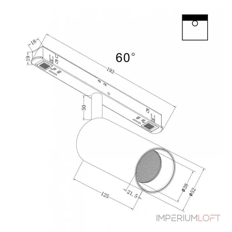 Светильник на штанге Maytoni Focus LED TR032-2-12W4K-W-B от ImperiumLoft