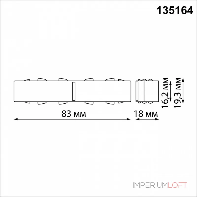 MEDO 90 LED FRAME светильник встраиваемый с LED 120Вт, 3000K, 11000lm, серебристый от ImperiumLoft