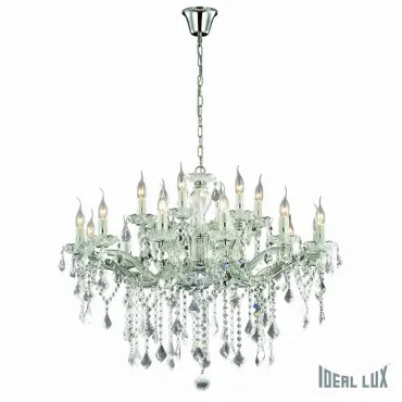 Подвесная люстра Ideal Lux FLORIAN FLORIAN SP18 CROMO Подвесная люстра Ideal Lux FLORIAN FLORIAN SP18 CROMO