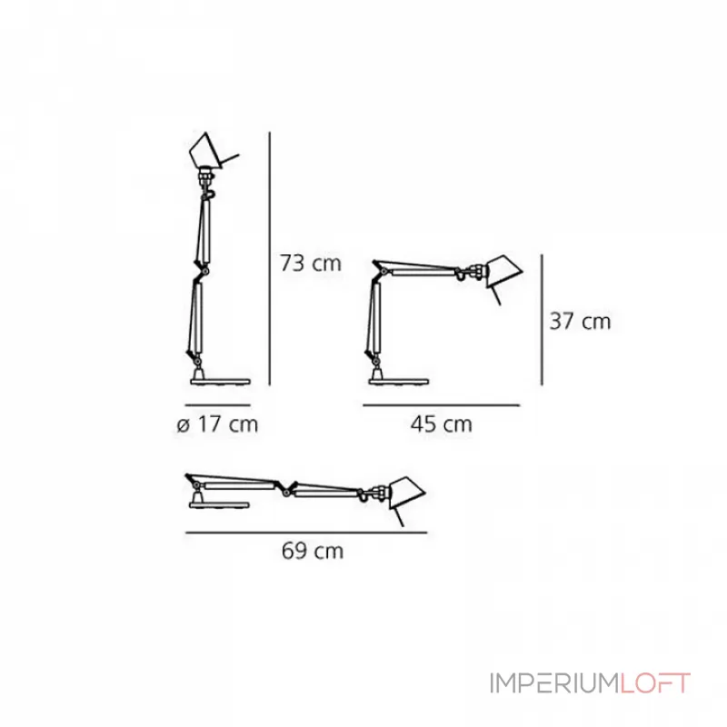 Настольная лампа офисная Artemide A011830 от ImperiumLoft Настольная лампа офисная Artemide A011830 от ImperiumLoft