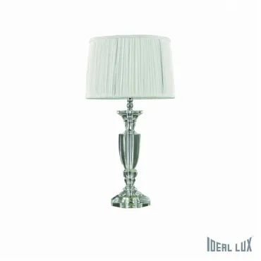 Настольная лампа декоративная Ideal Lux Kate KATE-3 TL1 ROUND Цвет арматуры хром Настольная лампа декоративная Ideal Lux Kate KATE-3 TL1 ROUND Цвет арматуры хром