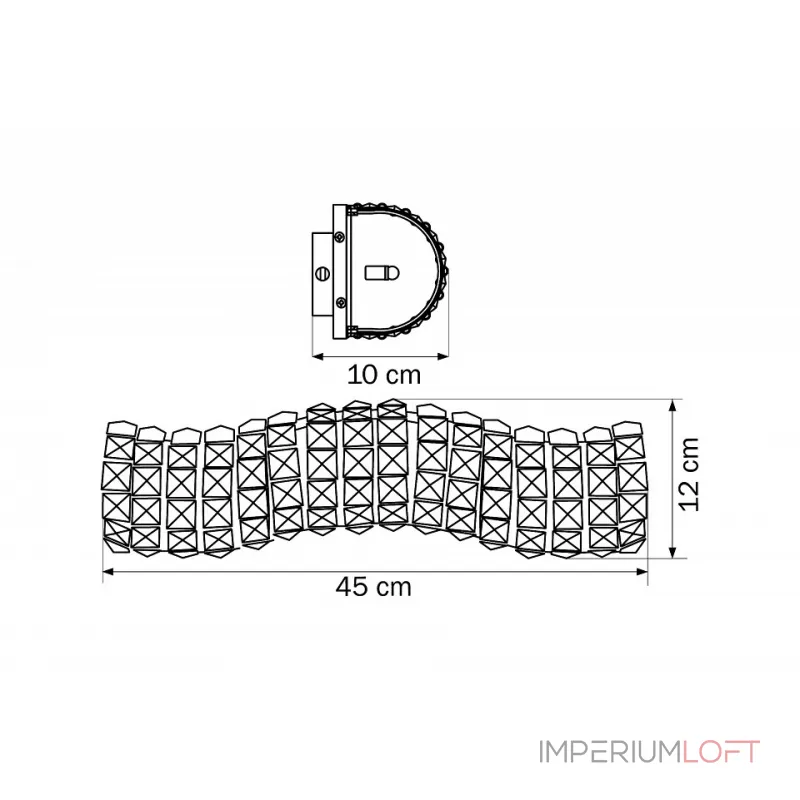 Накладной светильник Lightstar Onda 741632 Цвет арматуры золото Цвет плафонов прозрачный от ImperiumLoft