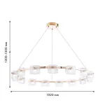 Подвесная люстра Favourite Ori 4248-15P от ImperiumLoft