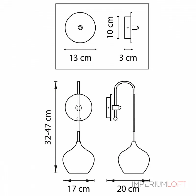 Бра Lightstar Pentola 803547 Цвет арматуры хром Цвет плафонов серый от ImperiumLoft Бра Lightstar Pentola 803547 Цвет арматуры хром Цвет плафонов серый от ImperiumLoft
