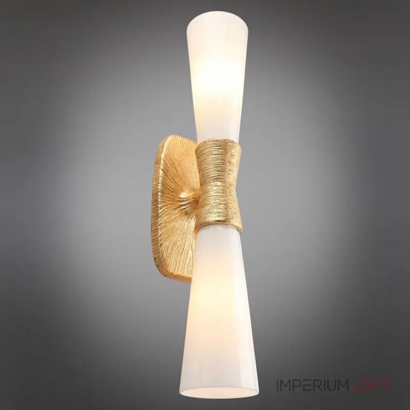 Бра Aployt Hloya APL.800.01.02 Цвет арматуры золото Цвет плафонов белый от ImperiumLoft